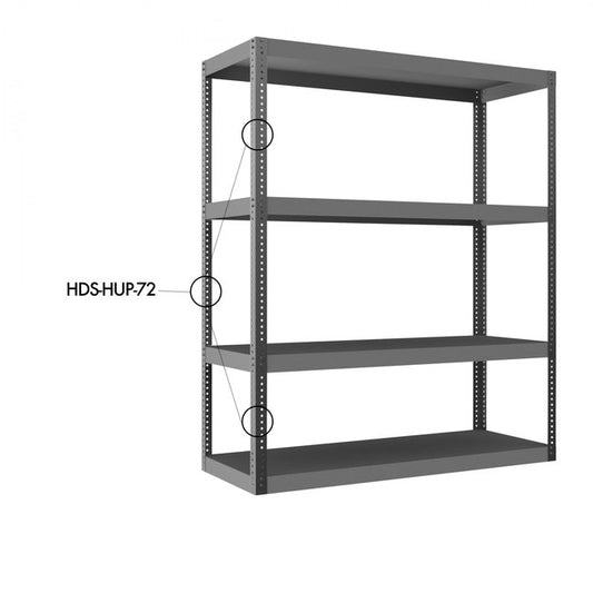 DURHAM MFG HDS-HUP-72 Upright For Shelving, 72 in.