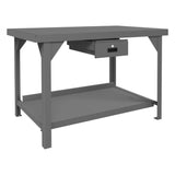 DURHAM MFG HDWB-3048-177-95 Workbench, 1 Drawer, 48 x 30
