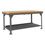 DURHAM MFG HDWB-MT-3672-95 Workbench, Maple Top, 72 x 36