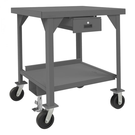 DURHAM MFG HDWBMFL-3036-6PH-177-95 Mobile Workbench, 1 Drawer, 36 x 30