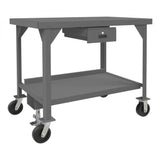 DURHAM MFG HDWBMFL-3048-6PH-177-95 Mobile Workbench, 1 Drawer, 48 x 30