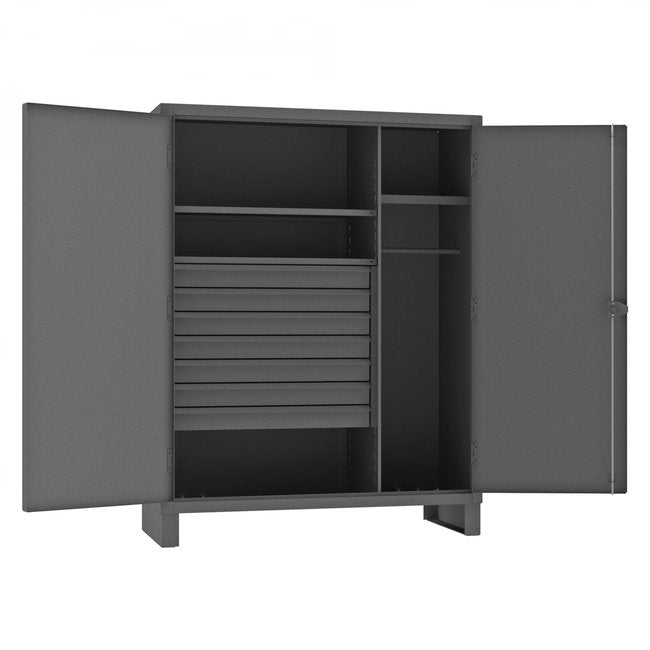 DURHAM MFG HDWC244878-7M95 Wardrobe Cabinet, 3 Shelves, 7 Drawers