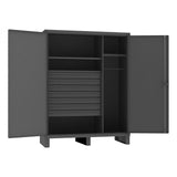 DURHAM MFG HDWC246078-7M95 Wardrobe Cabinet, 3 Shelves, 7 Drawers