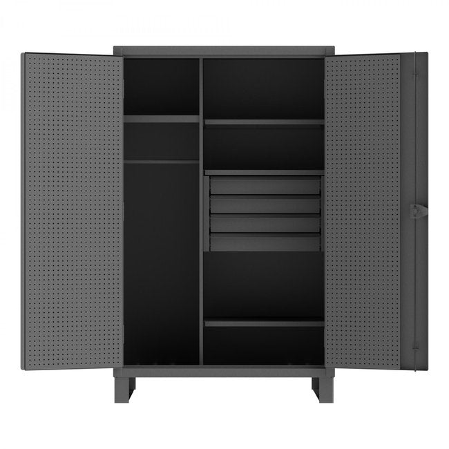 DURHAM MFG HDWCP244878-4M95 Wardrobe Cabinet, 3 Shelves, 4 Drawers