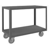 DURHAM MFG HMT-1836-2-95 High Deck Mobile Table, 2 Shelves