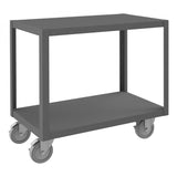 DURHAM MFG HMT12G18325PU295 High Deck Mobile Table, 2 Shelves