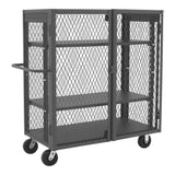 DURHAM MFG HTL-2448-DD-2AS-95 Security Mesh Truck, 3 Shelves, 24 x 48