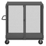 DURHAM MFG HTL-3048-DD-95 Cage Truck, Low Deck And Pad Lock