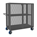 DURHAM MFG HTL-3060-DD-1AS-6PU-95 Security Mesh Truck, 2 Shelves, 30 x 60