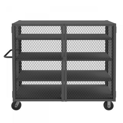 DURHAM MFG HTL-3060-DD-3AS-95 Security Mesh Truck, 3 Shelves, 30 x 60