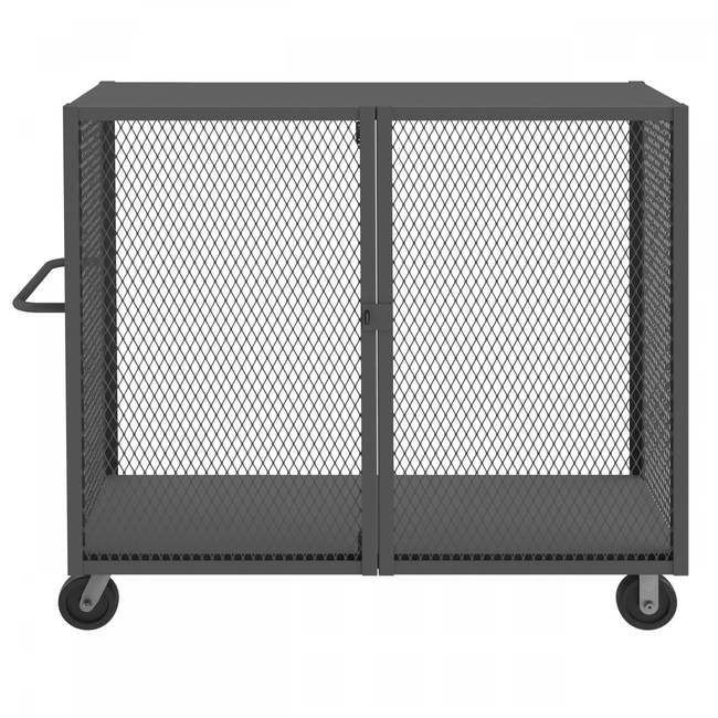 DURHAM MFG HTL-3060-DD-95 Cage Truck, Low Deck And Pad Lock