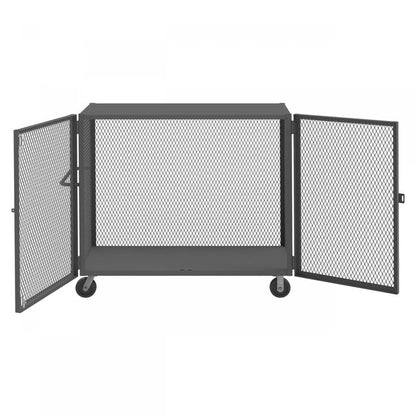 DURHAM MFG HTL-3060-DD-95 Cage Truck, Low Deck And Pad Lock