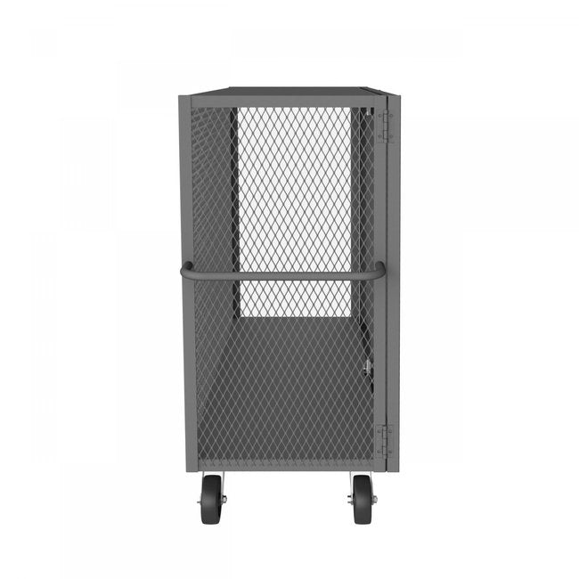 DURHAM MFG HTL-3060-DD-95 Cage Truck, Low Deck And Pad Lock