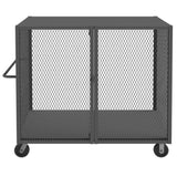 DURHAM MFG HTL-3660-DD-95 Cage Truck, Low Deck And Pad Lock
