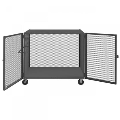 DURHAM MFG HTL-3660-DD-95 Cage Truck, Low Deck And Pad Lock