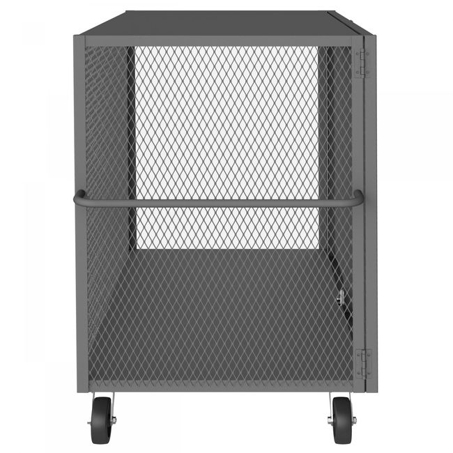 DURHAM MFG HTL-3660-DD-95 Cage Truck, Low Deck And Pad Lock