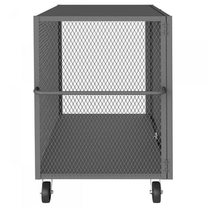 DURHAM MFG HTL-3660-DD-95 Cage Truck, Low Deck And Pad Lock