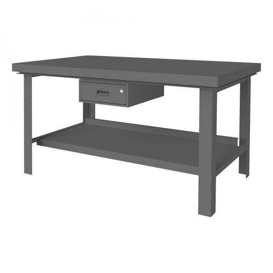DURHAM MFG HWB-3660-177D-95 Workbench, 1 Drawer, Heavy Duty, 60 x 36