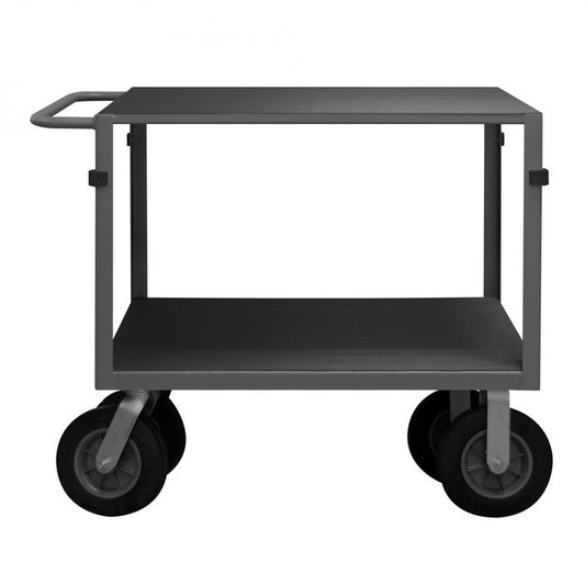 DURHAM MFG IC243610SPN95 Instrument Cart, 2 Flush Shelves