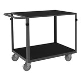 DURHAM MFG IC24365PU95 Instrument Cart, 2 Flush Shelves