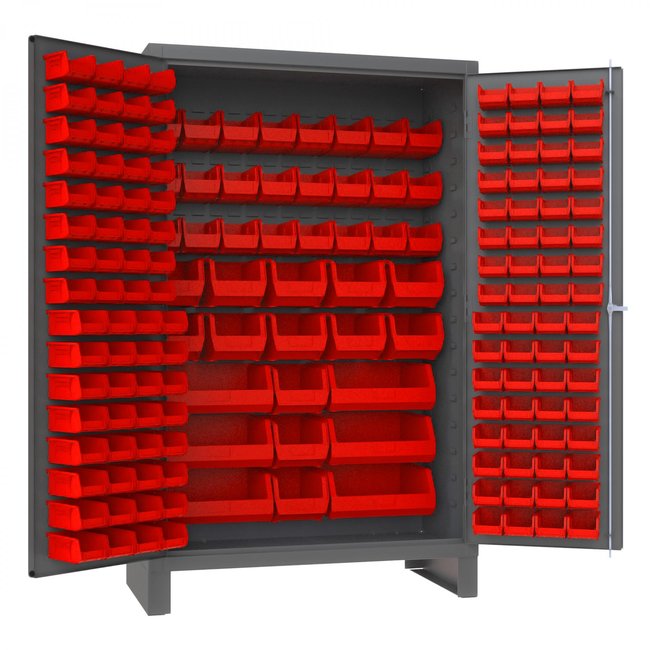 DURHAM MFG JC-171-1795 Cabinet, 171 Red Bins