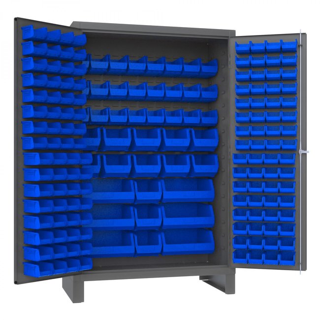 DURHAM MFG JC-171-5295 Cabinet, 171 Blue Bins