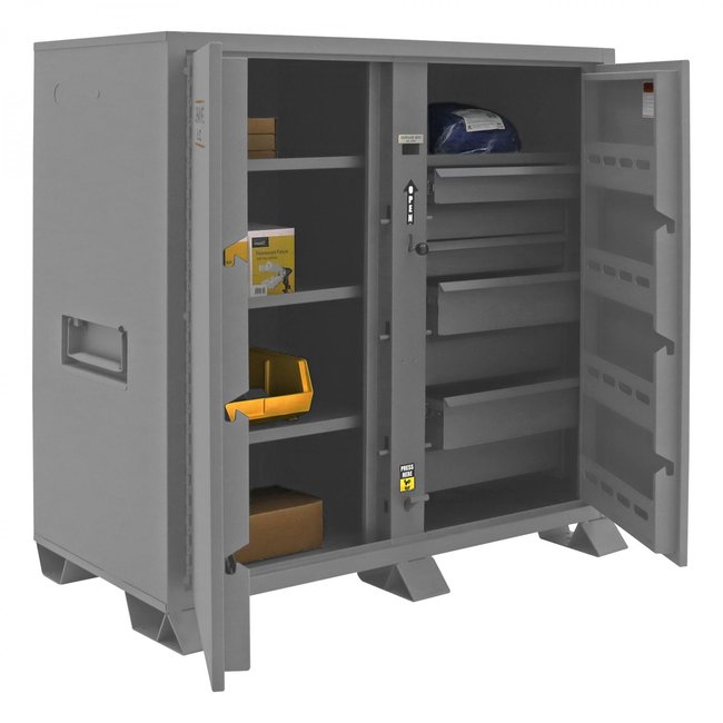 DURHAM MFG JSC-306061-7DR-4S94T-D719 Jobsite Storage Cabinet, 59 cu. ft.,