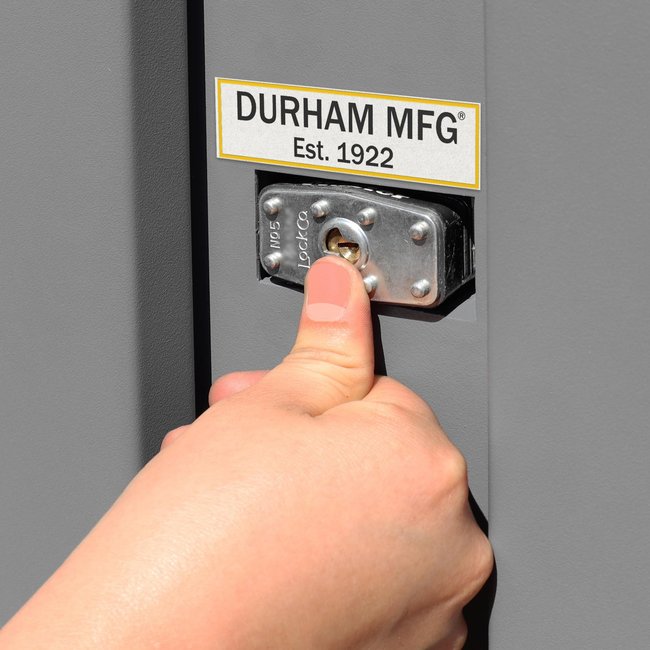 DURHAM MFG JSC-306061-7DR-4S94T-D719 Jobsite Storage Cabinet, 59 cu. ft.,