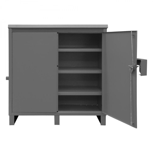 DURHAM MFG JSC-602460-95 Jobsite Cabinet, 3 Fixed Shelves