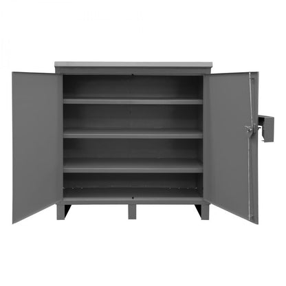 DURHAM MFG JSC-602460-95 Jobsite Cabinet, 3 Fixed Shelves