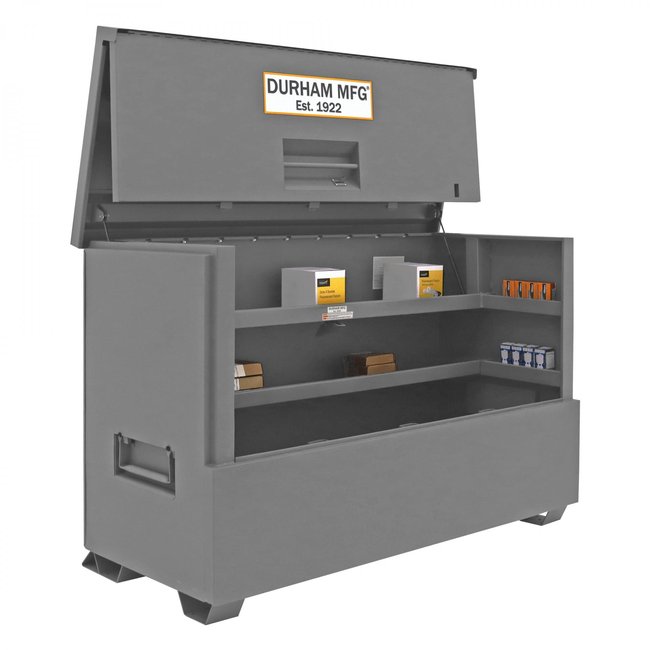 DURHAM MFG JSCPB-317250-94T-D720 Jobsite Piano Box, 57.4 cu. ft.