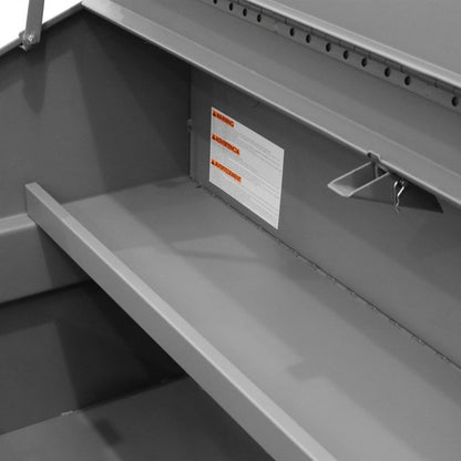 DURHAM MFG JSCSL-306040-94T-D720 Slope Lid, Jobsite Storage Box, 31 Cu.