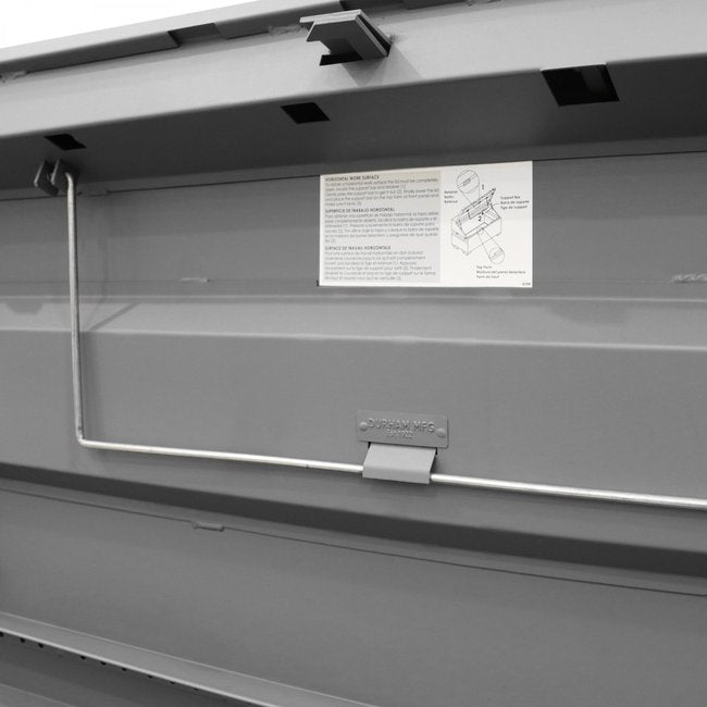 DURHAM MFG JSCSL-306040-94T-D720 Slope Lid, Jobsite Storage Box, 31 Cu.