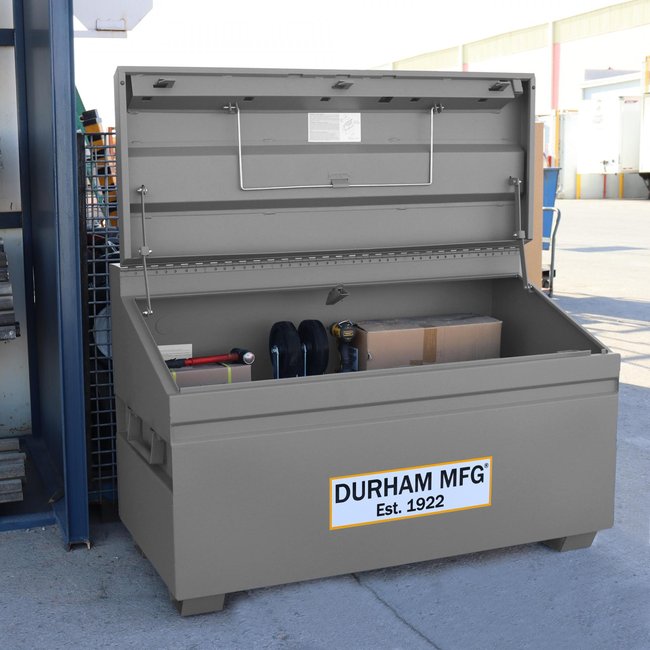 DURHAM MFG JSCSL-306040-94T-D720 Slope Lid, Jobsite Storage Box, 31 Cu.