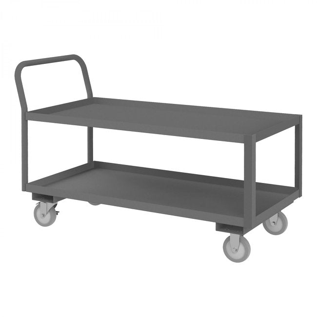 DURHAM MFG LDO-244836-2-ALU-95 Low Deck Service Truck, 2 Shelves