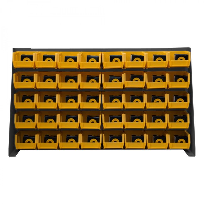 DURHAM MFG LPRSS-34.5X20-95 Free Standing, Louvered Panel Rack