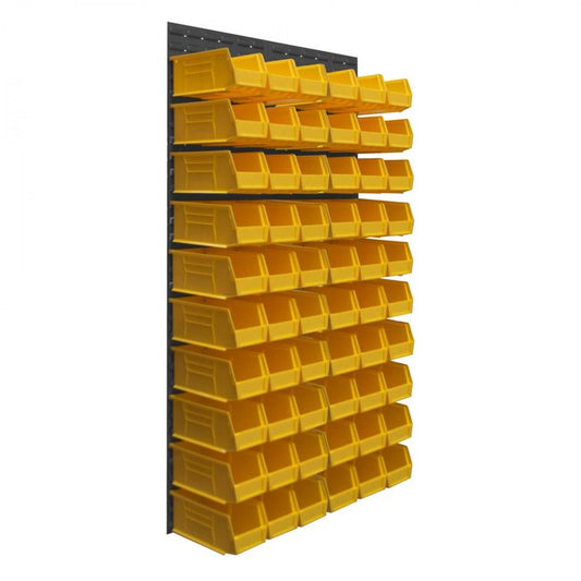 DURHAM MFG LPW-34.5X64-95 Wall Mountable, Louvered Panel Rack