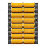 DURHAM MFG LPW-46X64-95 Wall Mountable, Louvered Panel Rack