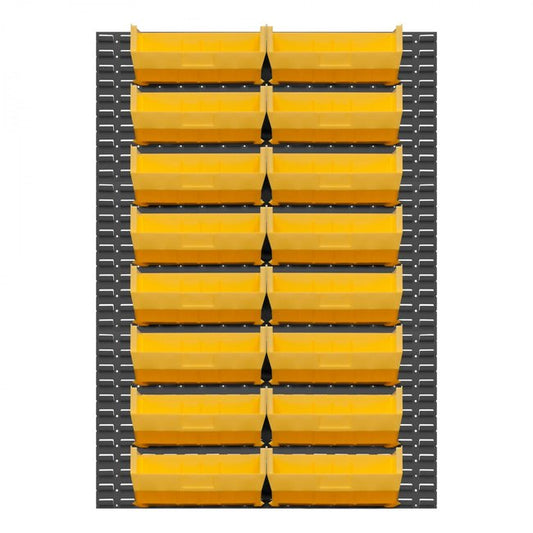 DURHAM MFG LPW-46X64-95 Wall Mountable, Louvered Panel Rack