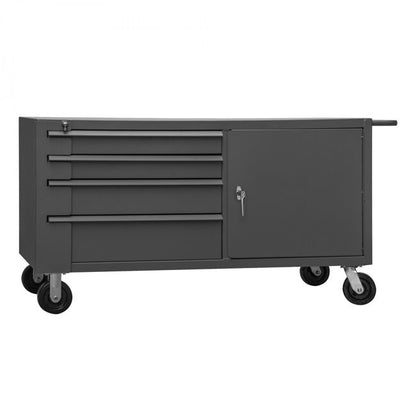 DURHAM MFG MBC-3060-95 Mobile Double Sided Bench Cabinet