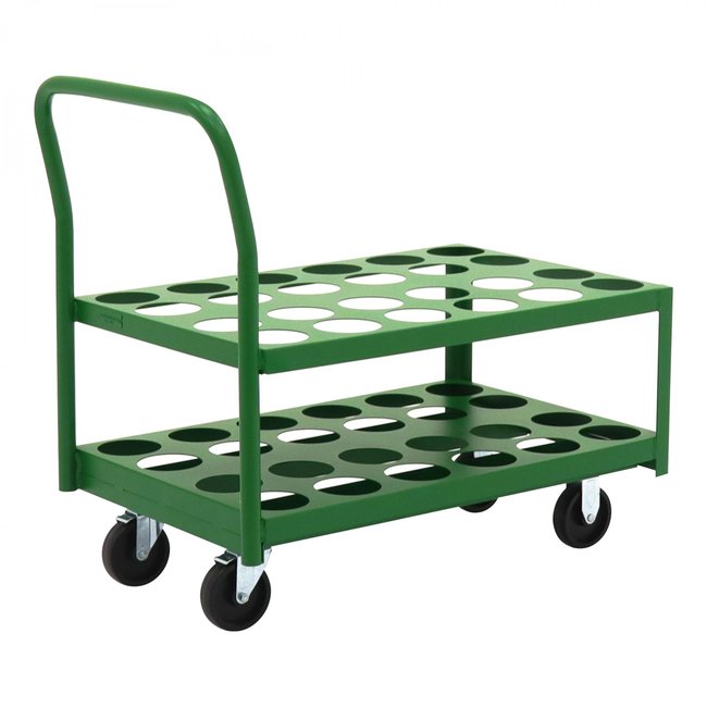 DURHAM MFG MCC-2436-5PO-83T Medical Cylinder Cart, Perforated Shelf