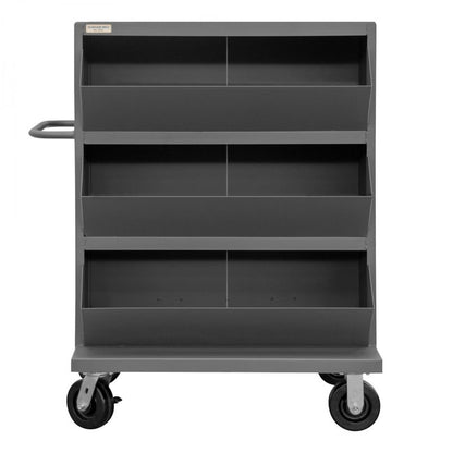 DURHAM MFG MSB6-2036-95 Mobile Bin, 6 Openings