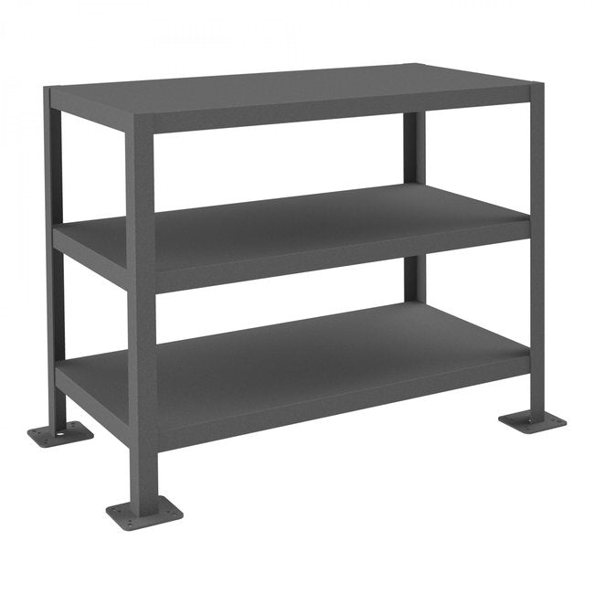 DURHAM MFG MT183630-2K395 MT Workbench, 3 Shelves, 18 x 36