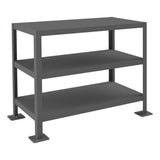 DURHAM MFG MT183630-2K395 MT Workbench, 3 Shelves, 18 x 36