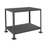 DURHAM MFG MT243630-2K295 MT Workbench, 2 Shelves, 24 x 36