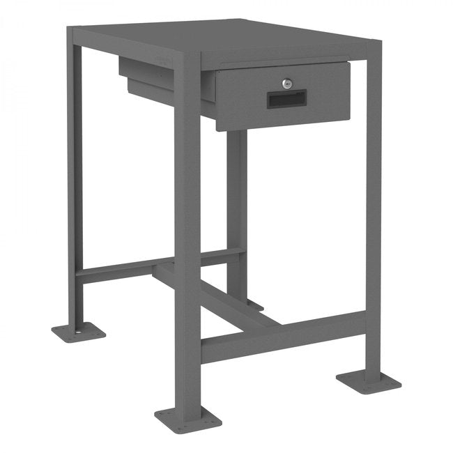 DURHAM MFG MTD182430-2K195 MT Workbench, 1 Shelf, 1 Drawer, 18 x 24