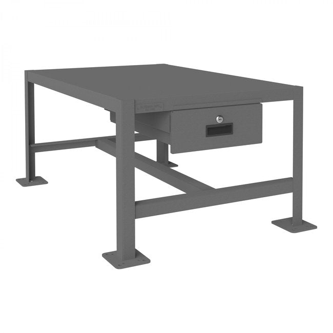 DURHAM MFG MTD243618-2K195 MT Workbench, 1 Shelf, 1 Drawer, 24 x 36