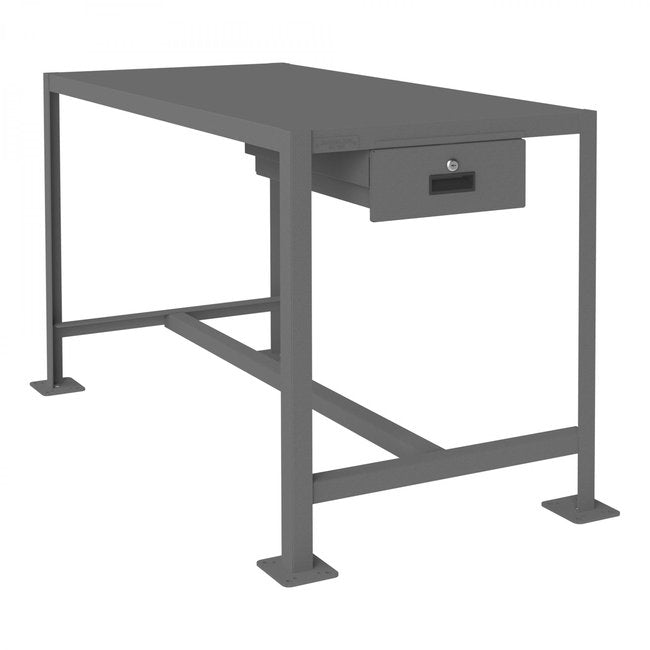 DURHAM MFG MTD244830-2K195 MT Workbench, 1 Shelf, 1 Drawer, 24 x 48
