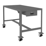 DURHAM MFG MTDM244830-2K195 Mobile MT Workbench, 1 Drawer, 24 x 48