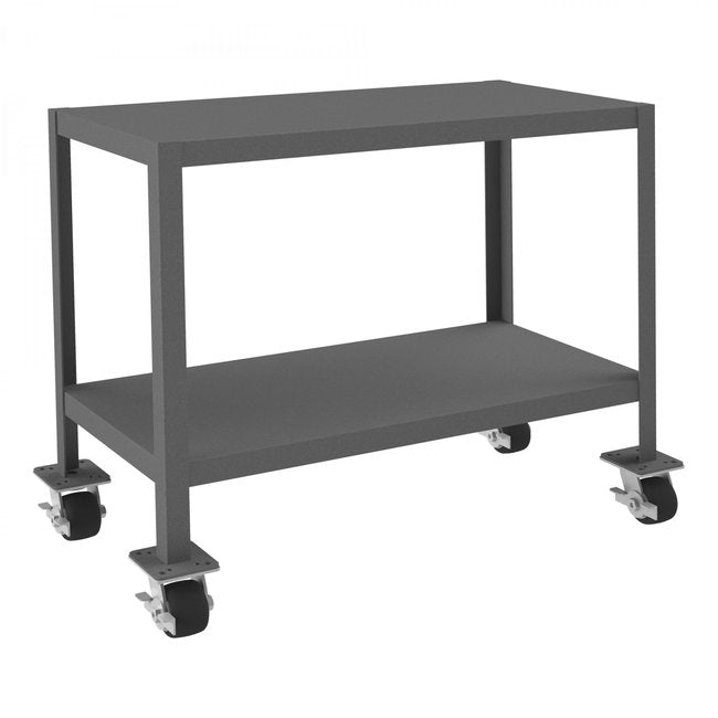 DURHAM MFG MTM183630-2K295 Mobile MT Workbench, 2 Shelves, 18 x 36